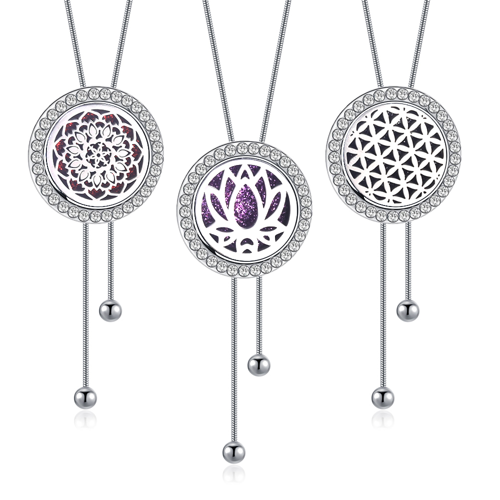 Diffuser Necklace Locket - Fashion Adjustable Chain Aromatherapy Essential Oil