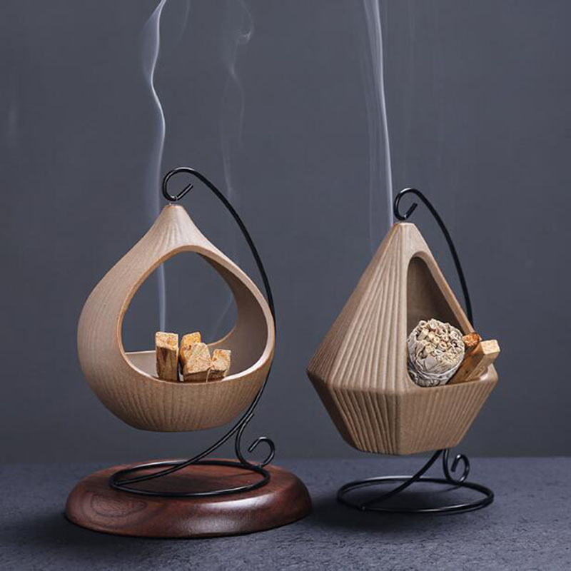 Home Fragrance Items - Palo Santo Holder Hanging White Sage
