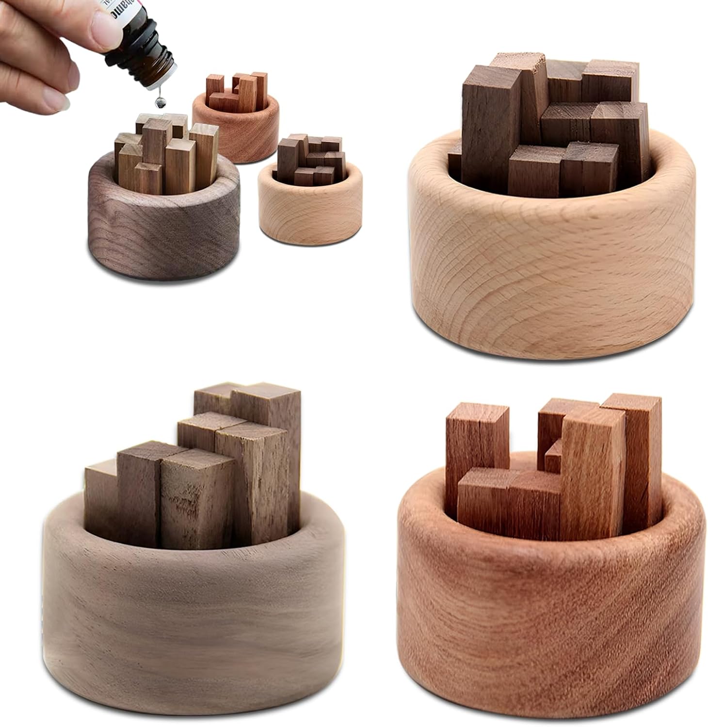 1/3pcs wooden essential oil di - Home Fragrance Set recensie en prijs