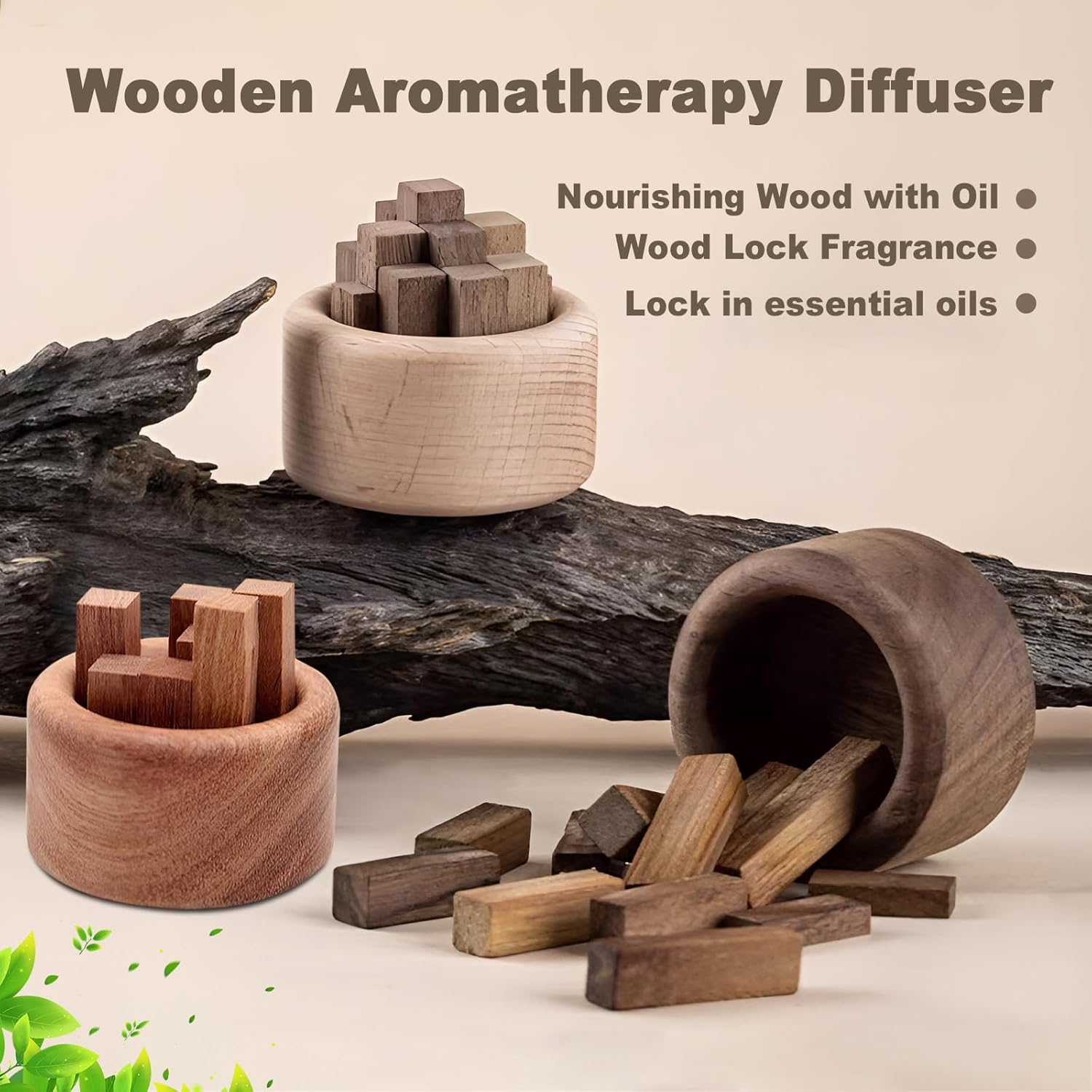1/3pcs wooden essential oil di - Home Fragrance Set recensie en prijs