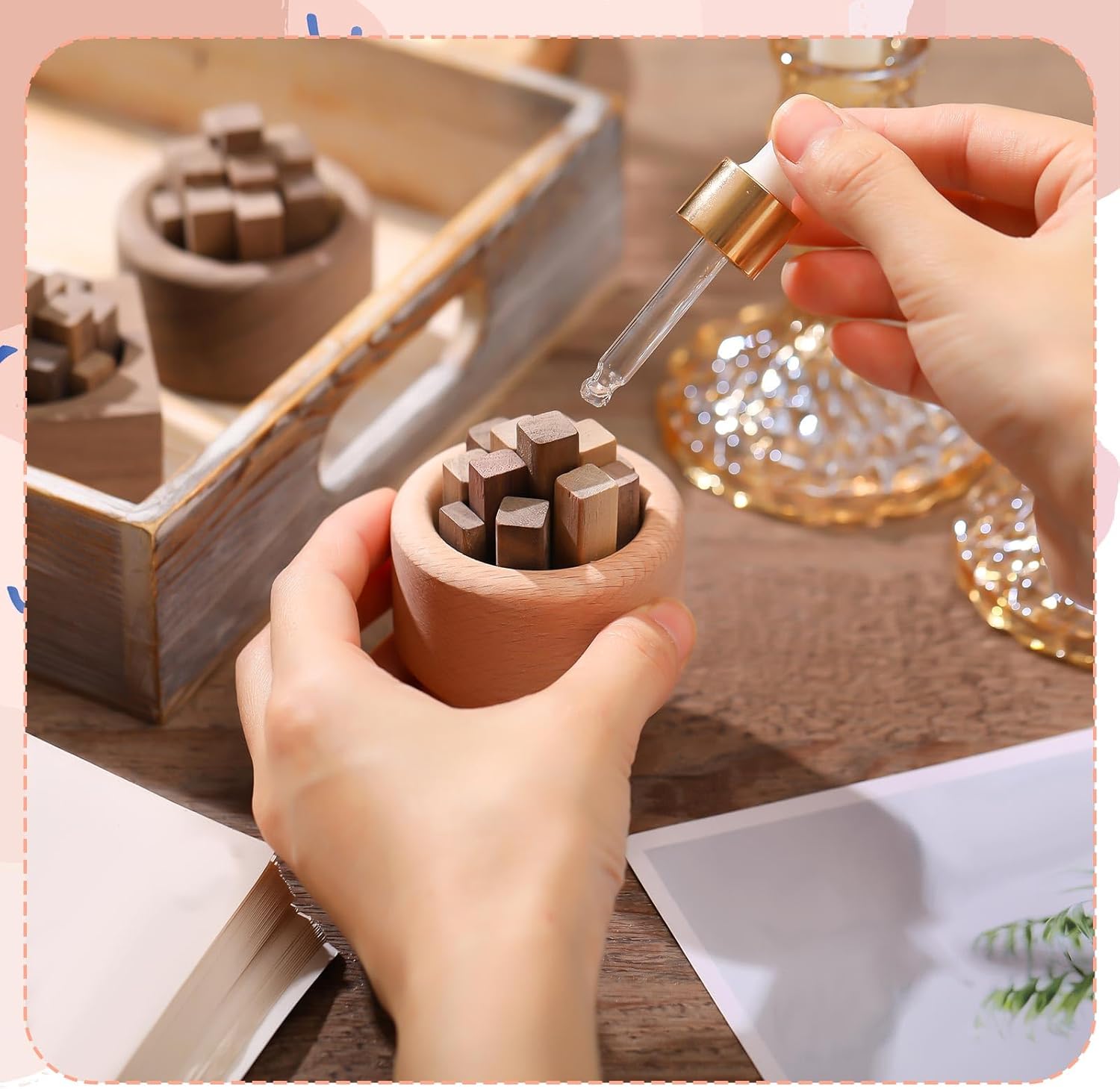 1/3pcs wooden essential oil di - Home Fragrance Set recensie en prijs