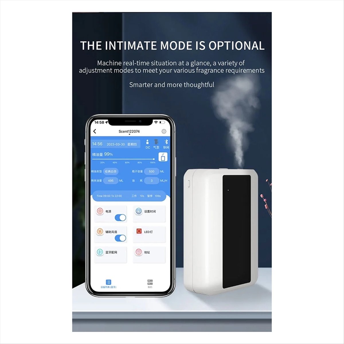 A24I Bluetooth WIFI Oils Diffu - Home Fragrance Tool recensie en prijs