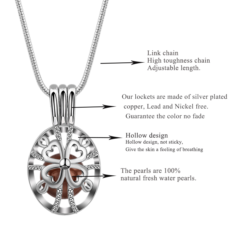 EUDORA Pearl Cage Silver Color - Diffuser Necklace Locket recensie en prijs