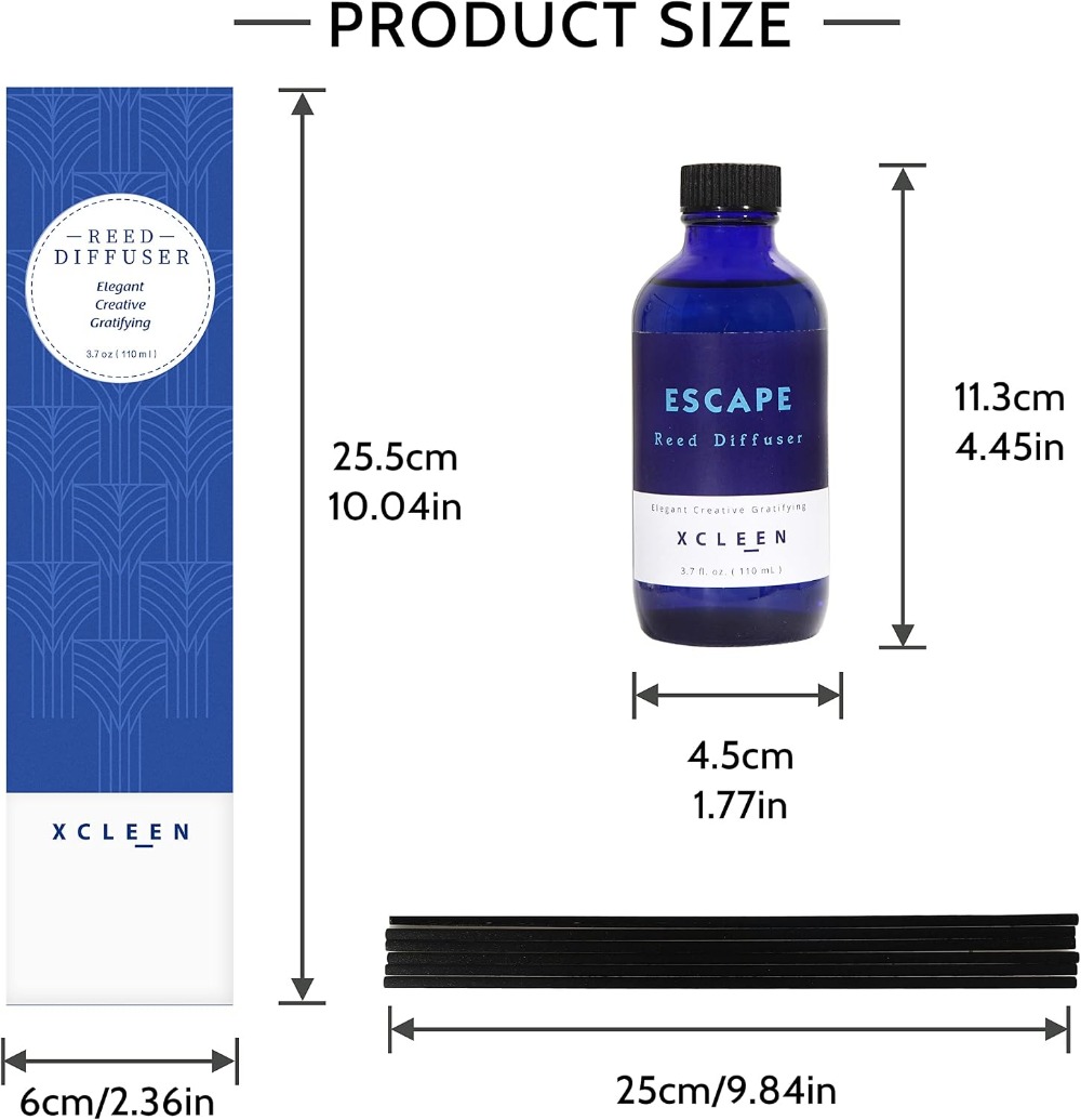 Reed Diffuser Set 3.7oz, 6 Sti - Home Fragrance Set recensie en prijs