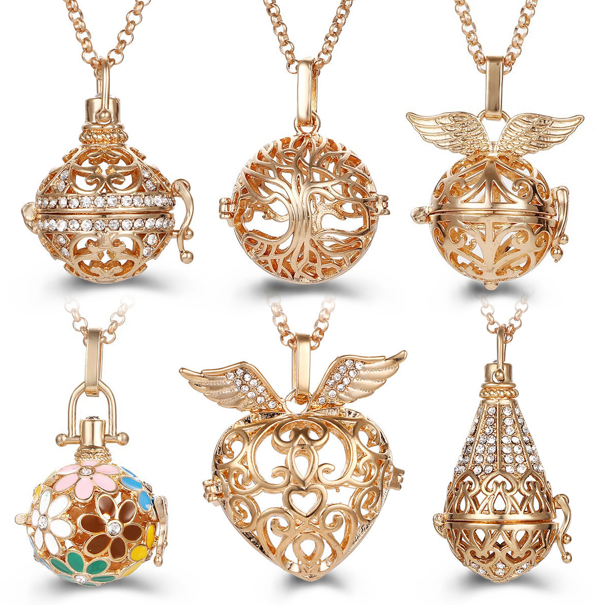Mexico Chime Angel Wings Calle - Diffuser Necklace Locket recensie en prijs