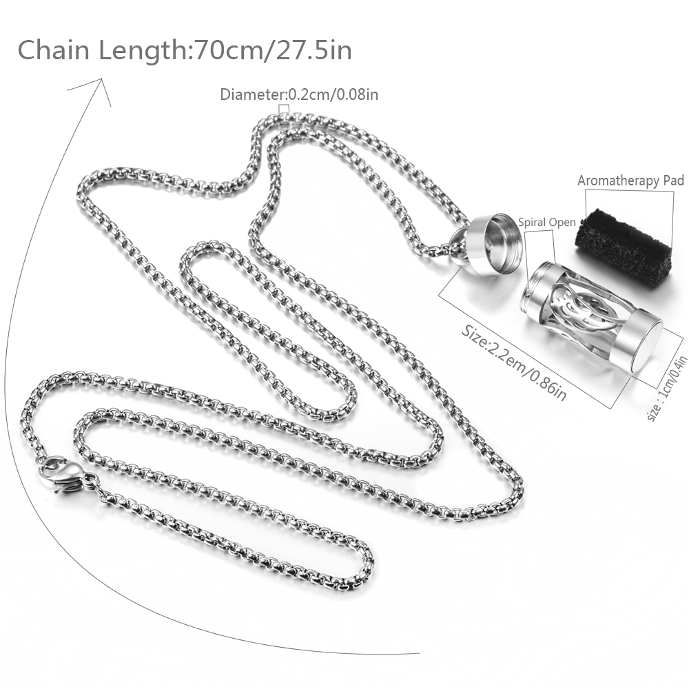 2024 New Stainless Steel Aroma - Diffuser Necklace Locket recensie en prijs