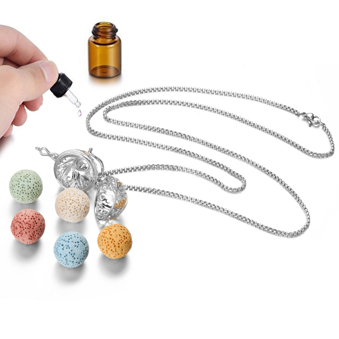 Mexico Chime Two-Color Feather - Diffuser Necklace Locket recensie en prijs