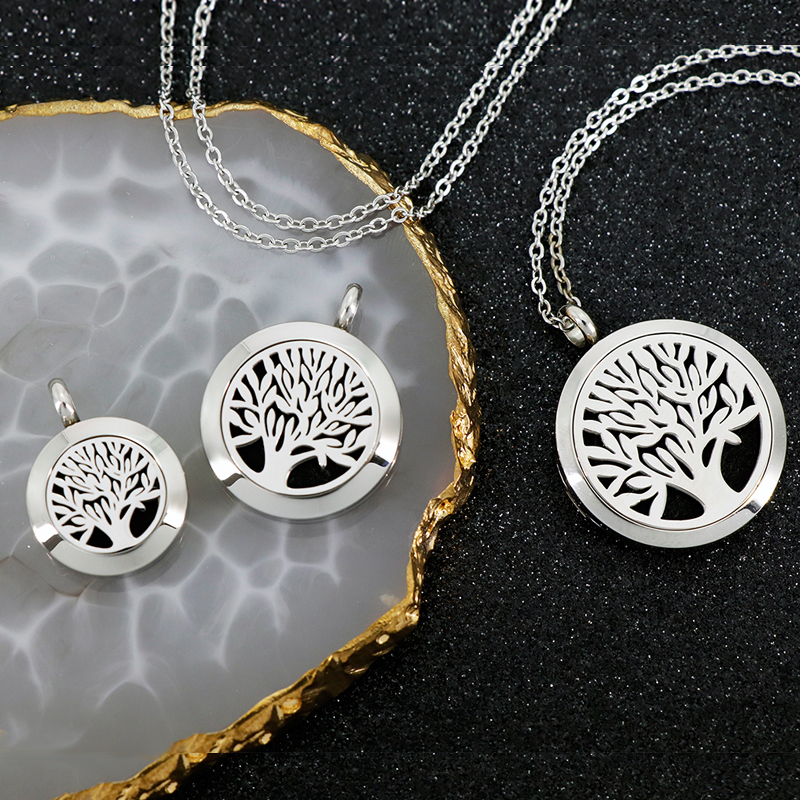 With Free Stee Chain Tree of L - Diffuser Necklace Locket recensie en prijs