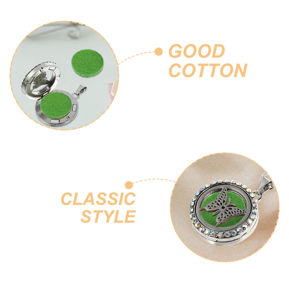 50Pcs Round Cotton Aroma Pads  - Diffuser Necklace Locket recensie en prijs