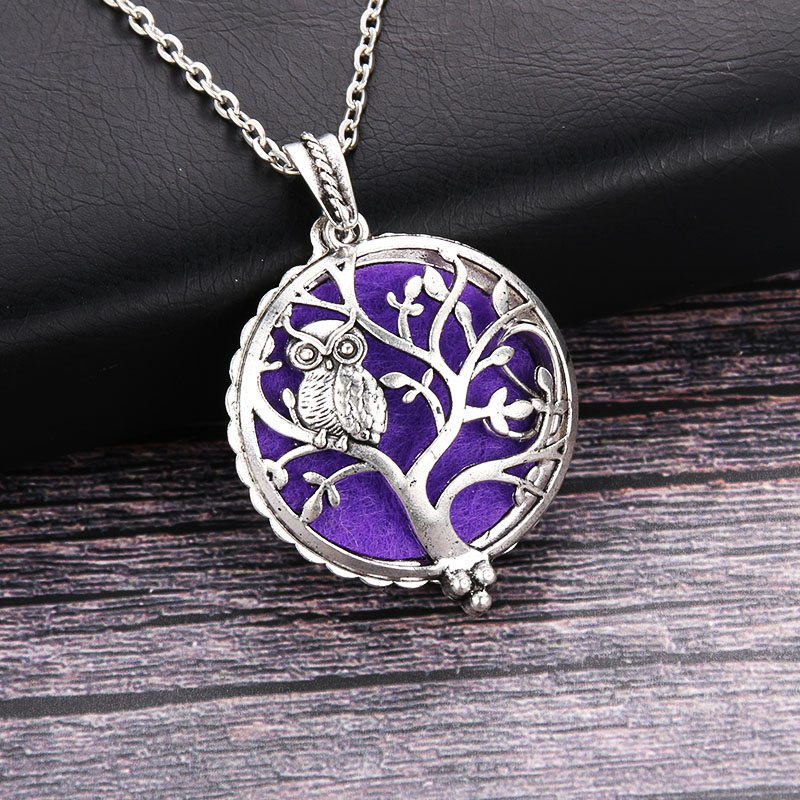 1pc Owl Tree Vintage Aromather - Diffuser Necklace Locket recensie en prijs